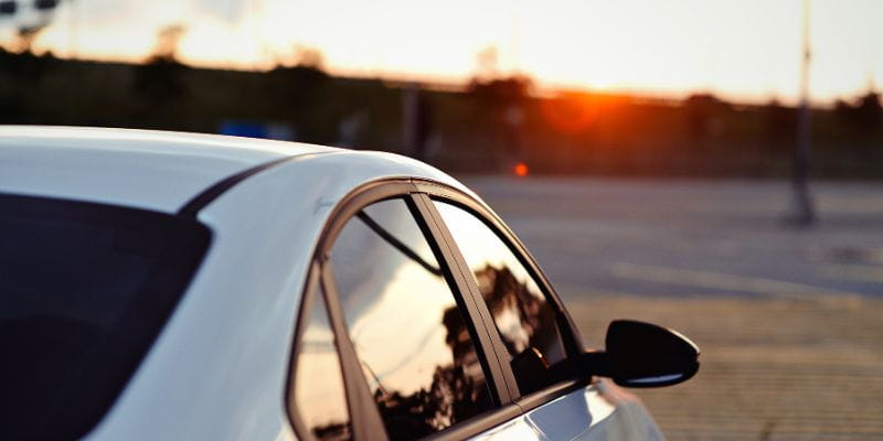 coche tintado calor