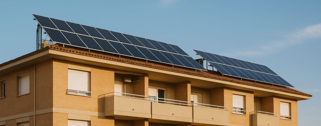 placas solares en comunidad de vecinos